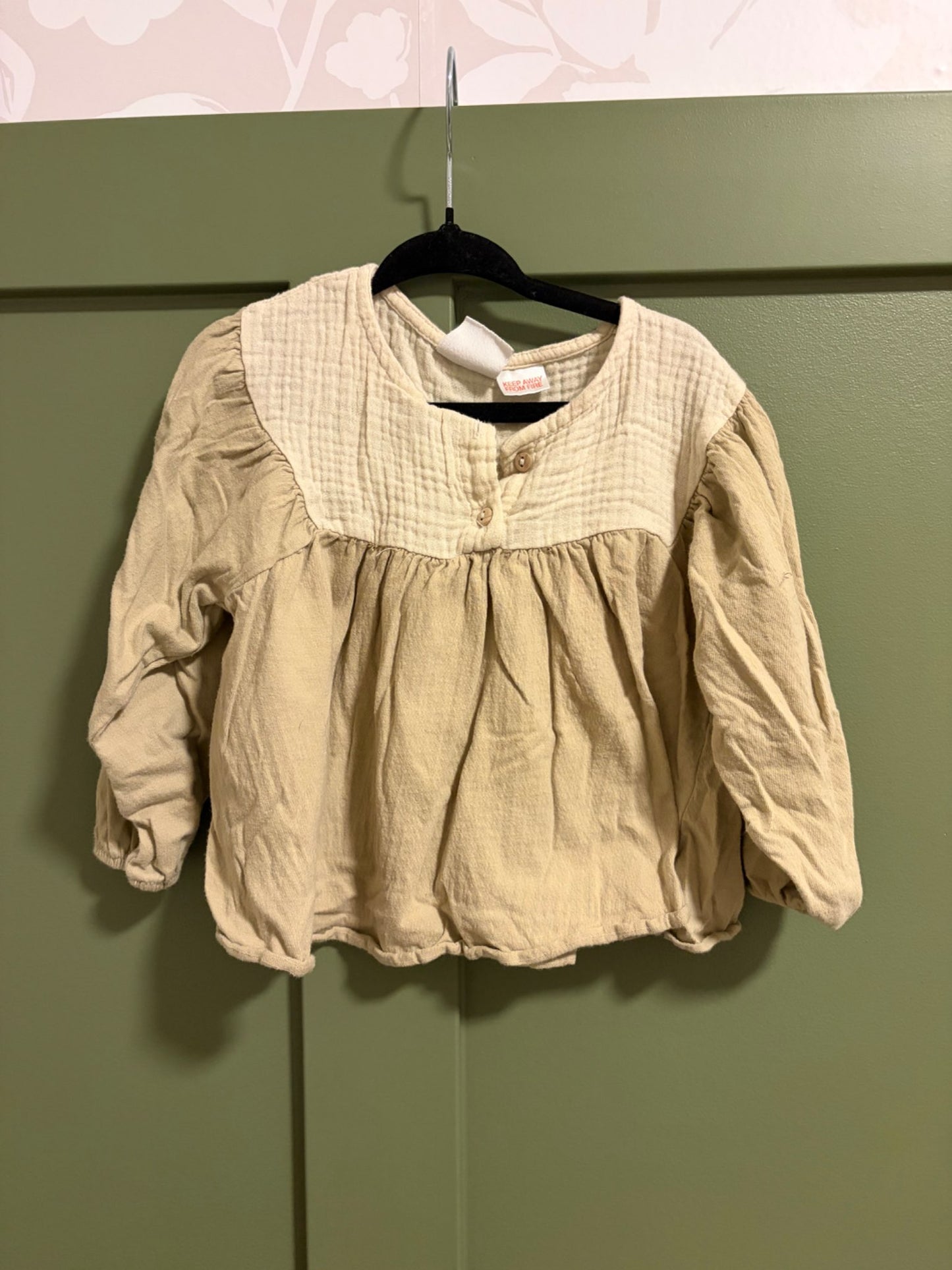 Zara long sleeve top 2-3 year, Kids 2T