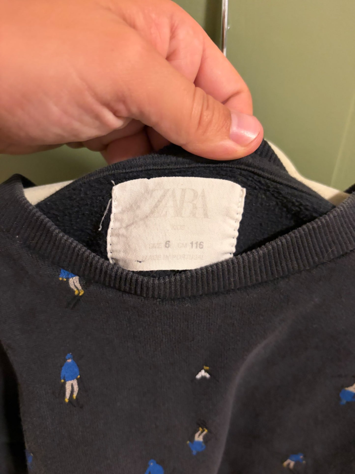 Zara ski crewneck, Kids 4/4T