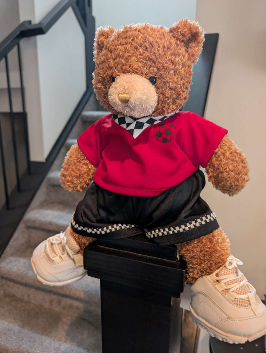 Plush soccer bear