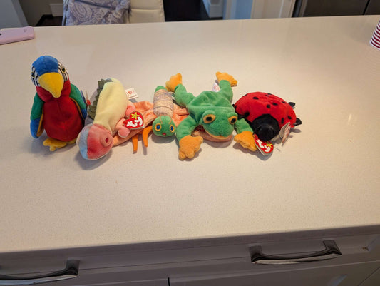 5 Beanie Babies
