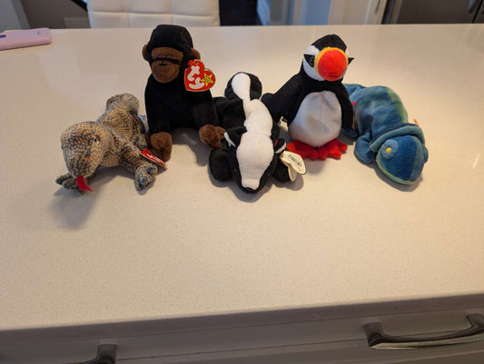 5 Beanie Babies