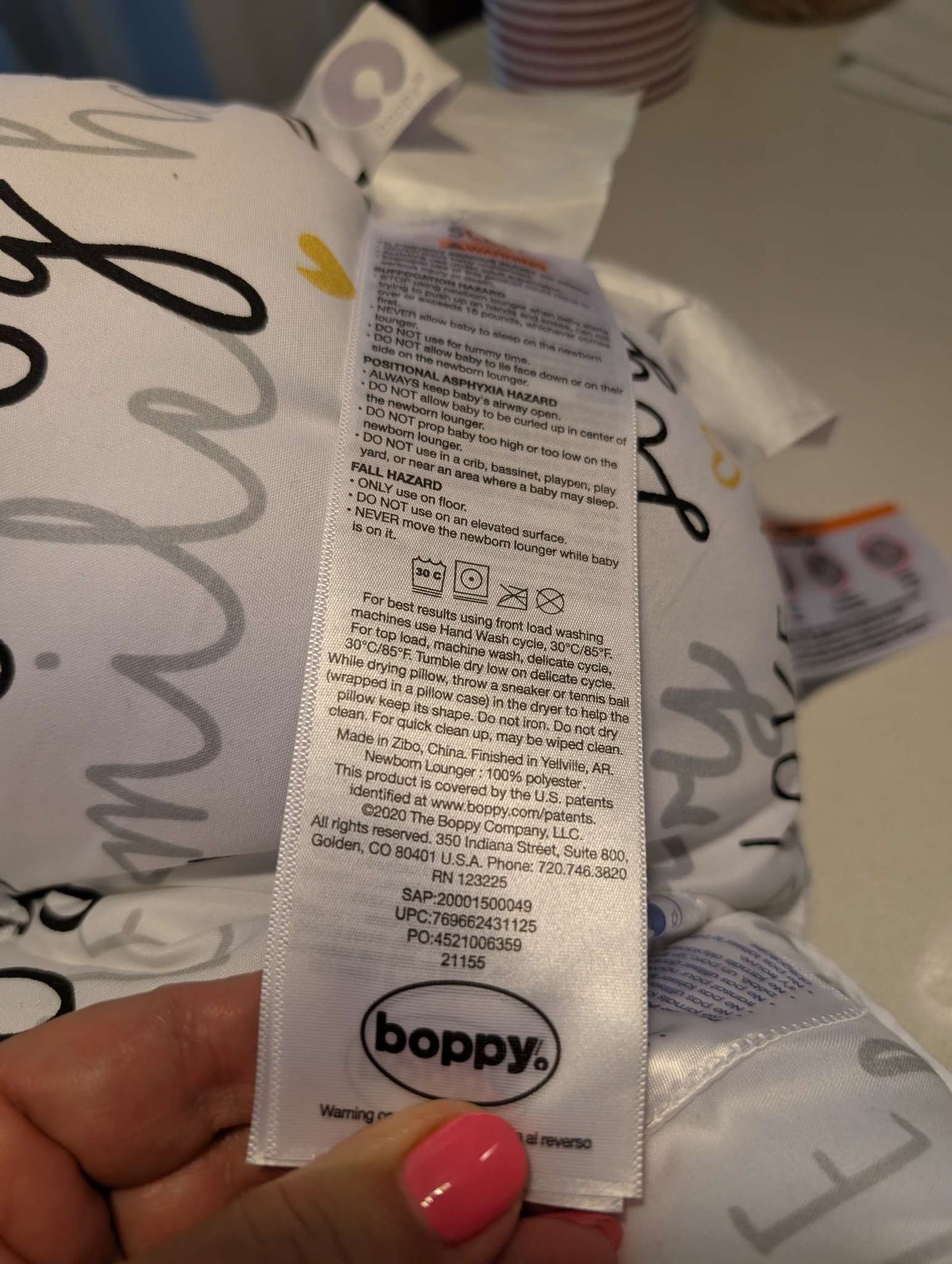 Boppy new born lounger