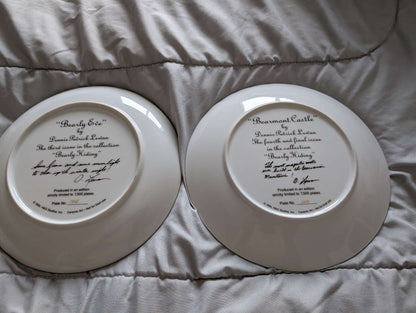 2 teddy bear collector plates