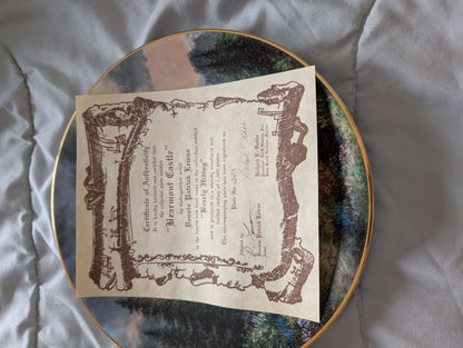 2 teddy bear collector plates