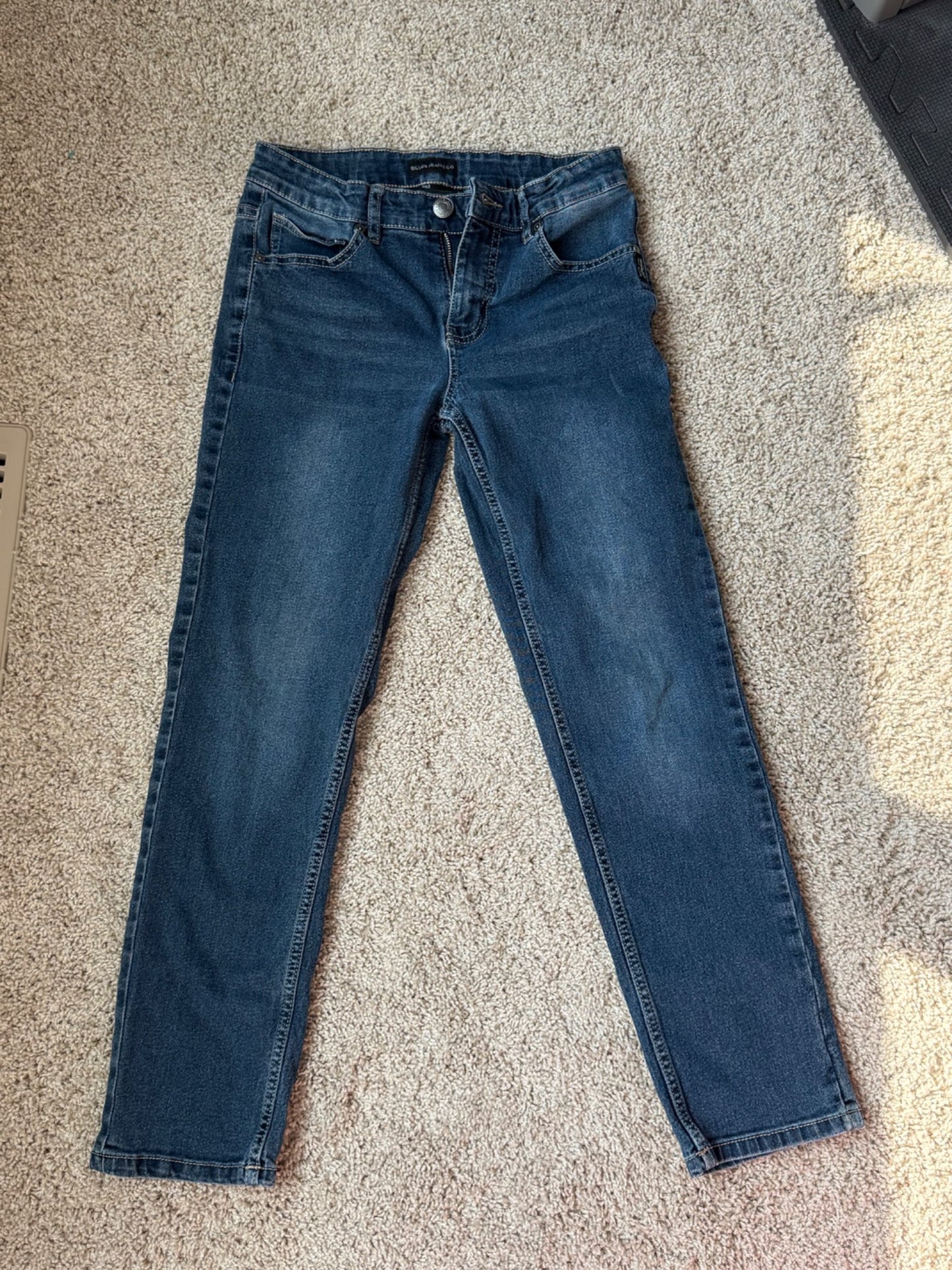 2 pairs of boys Silver Jeans, Kids 10 (medium)