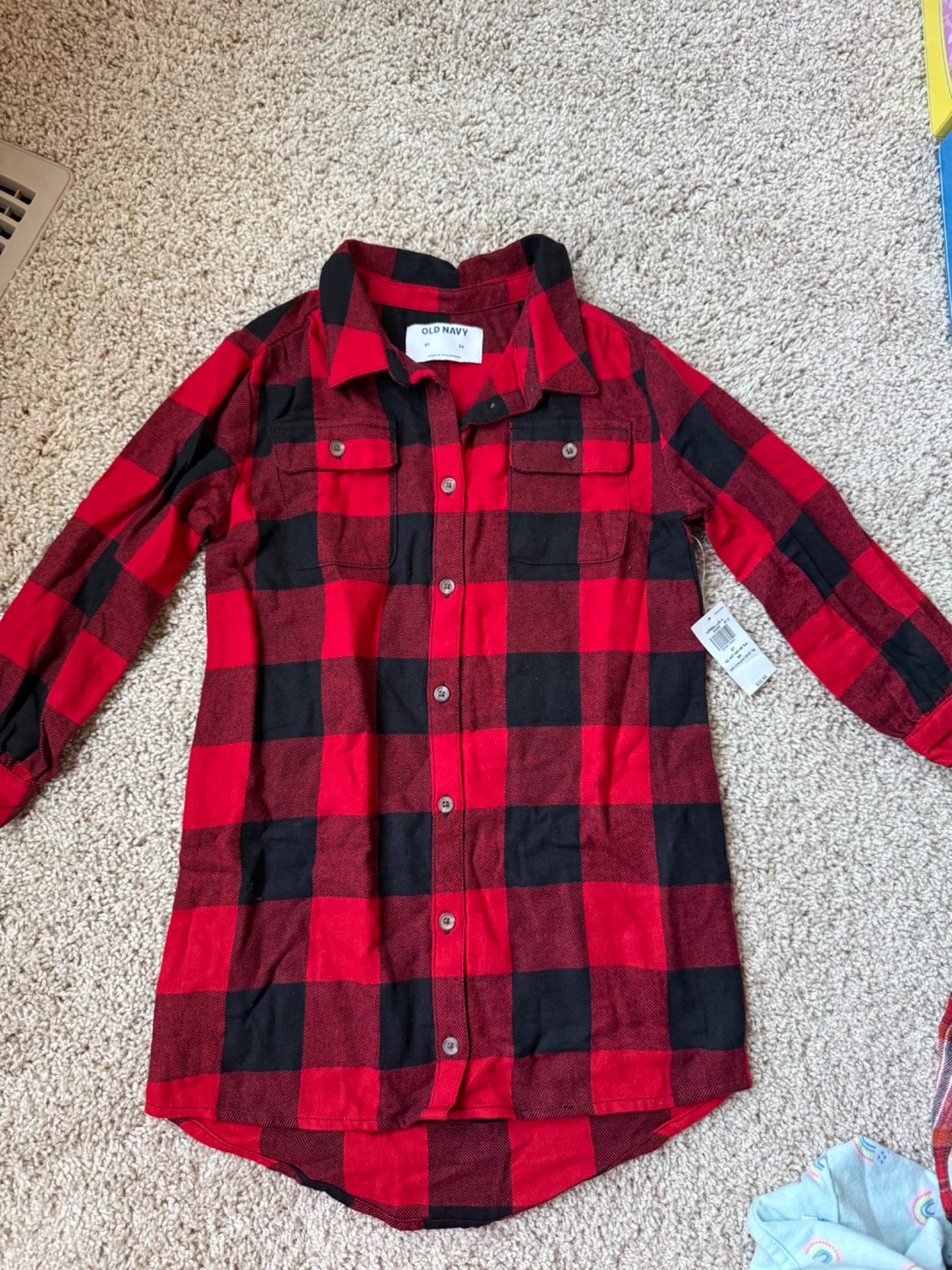 5T Buffalo plaid NWT, Kids 5/5T (extra small)