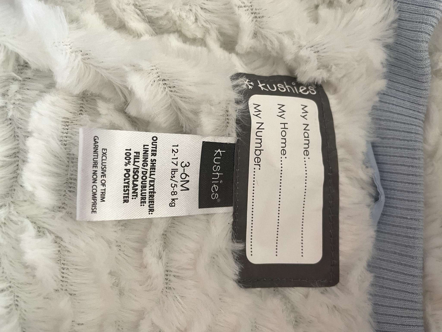 Kushies Snowsuit 3-6 Months - LIKE NEW - Stroller Friendly