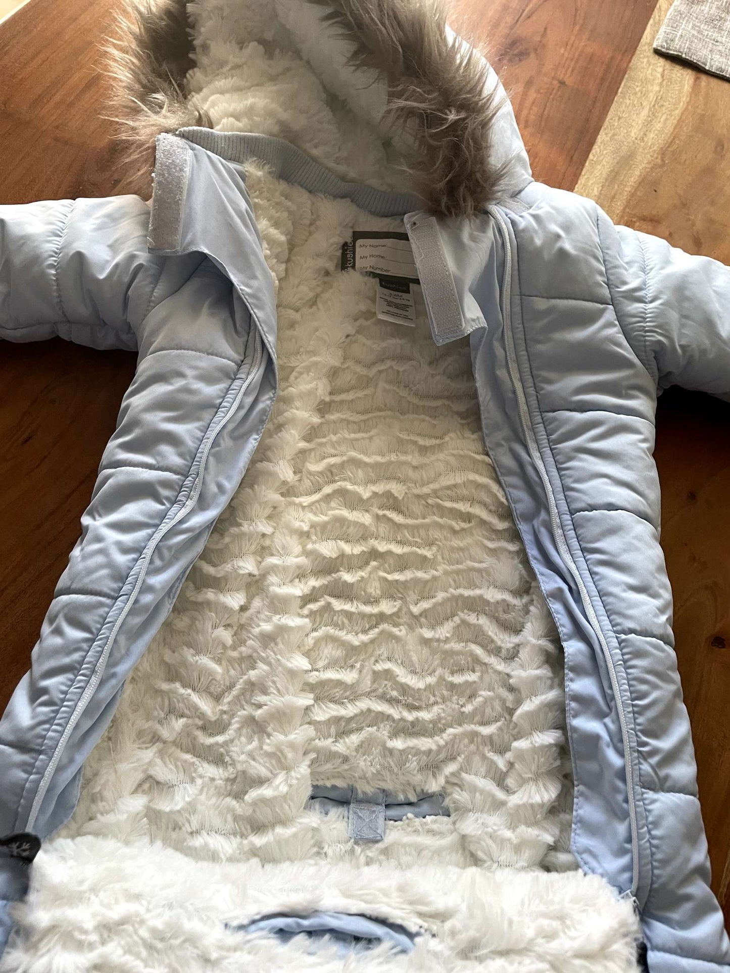 Kushies Snowsuit 3-6 Months - LIKE NEW - Stroller Friendly