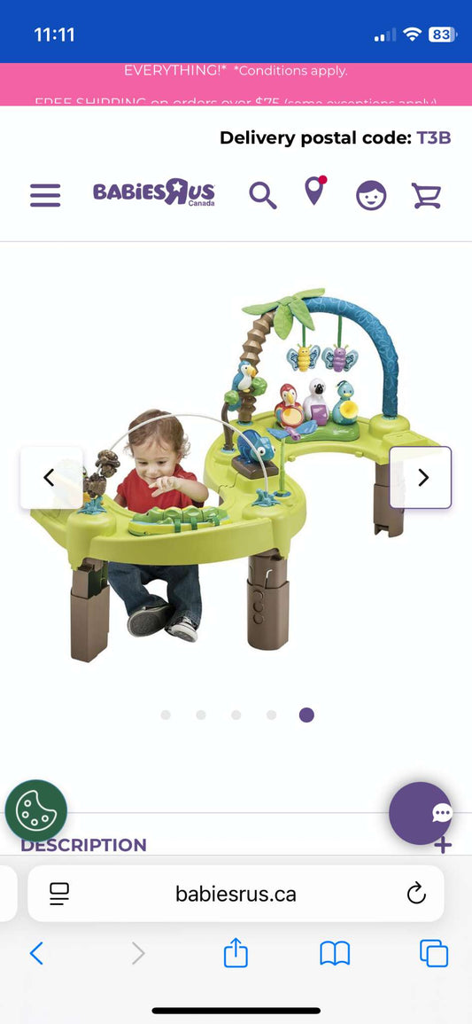 Evenflo Exersaucer Triple Fun (Grow with Me!) - Life in the Amazon