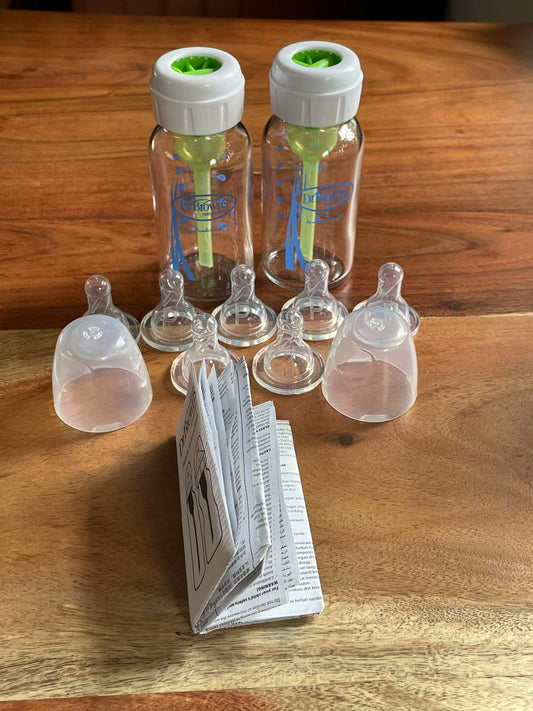 Set of 2 - Dr. Brown's 4oz Anti-Colic Baby Bottles