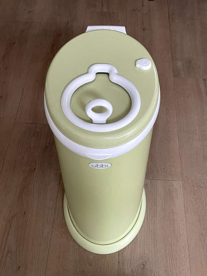Stainless Steel Ubbi Diaper Pail (Colour: Sage)