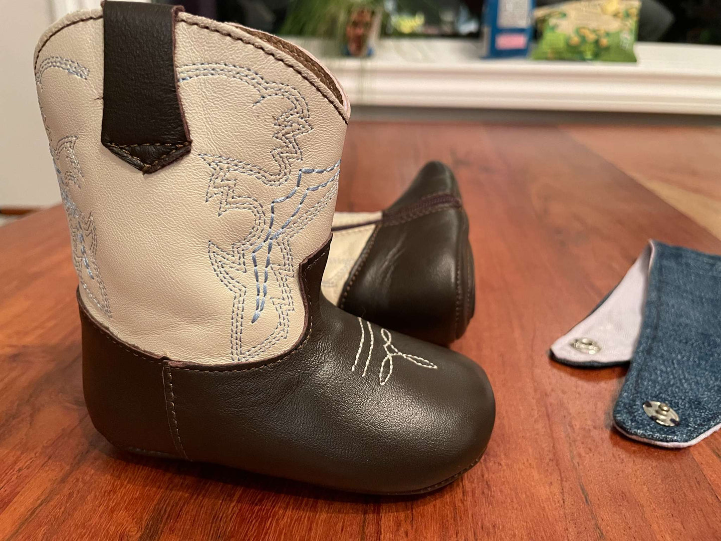 Luxury Stampede/Rodeo Cowboy Collection (Newborn - 3month+) - Nomandino Authentic Leather Boots, Shoes 2 (Baby: 0-12 mth)