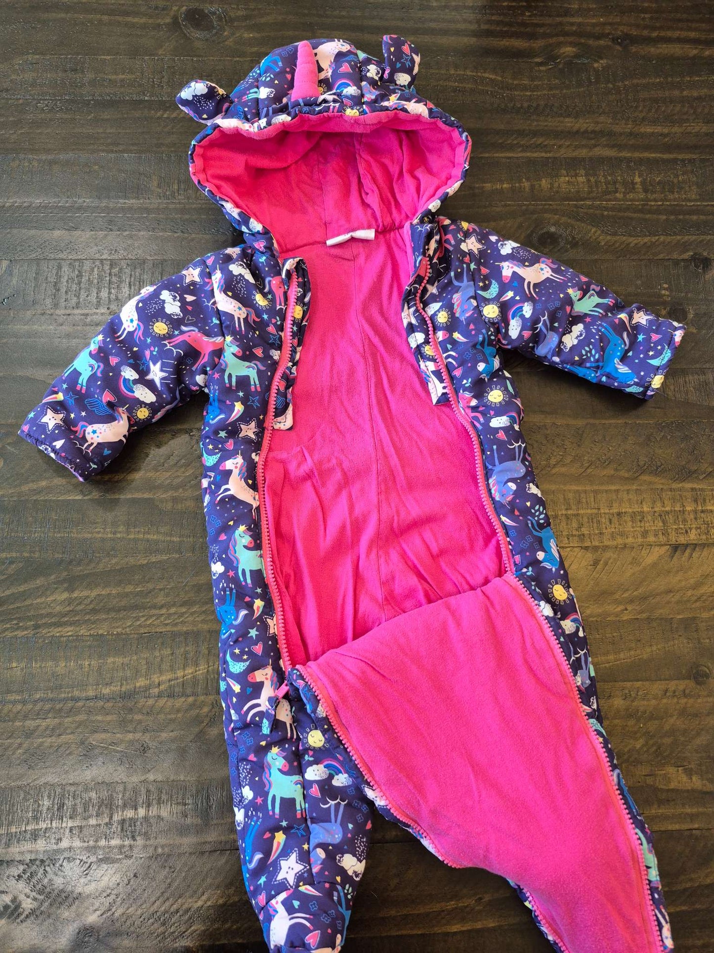 Unicorn bunting/snowsuit, Kids 6 Month (3-6M)