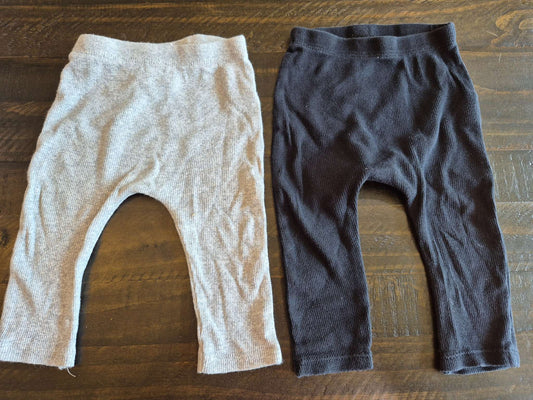 2 pairs of Ribbed Leggings, Kids 9 Month (6-9M)