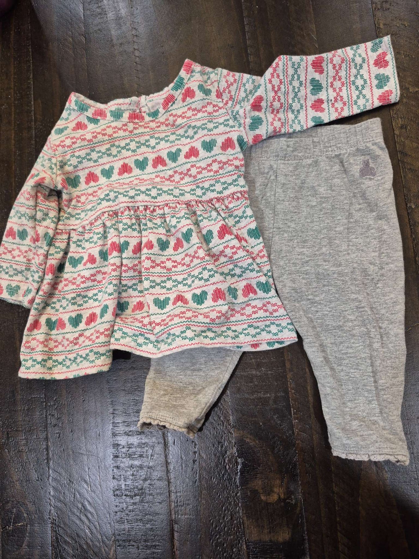 Christmas dress and pants, Kids 3 Month (0-3M)