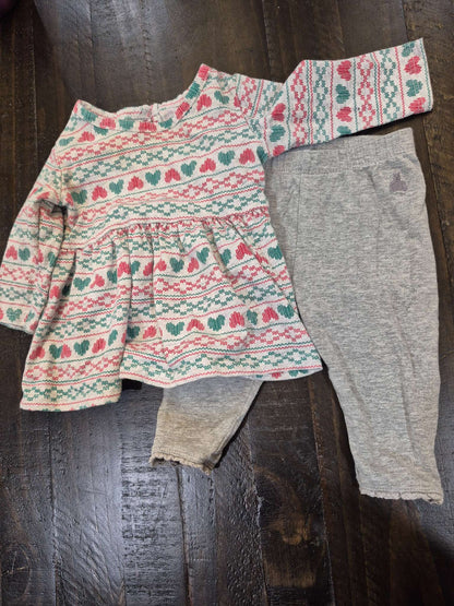 Christmas dress and pants, Kids 3 Month (0-3M)