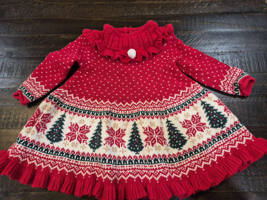 Tahari Baby Christmas Dress, Kids 6 Month (3-6M)