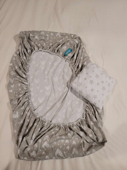 Bassinet Cotton Fitted Sheets - Fit Rectangular Mattress
