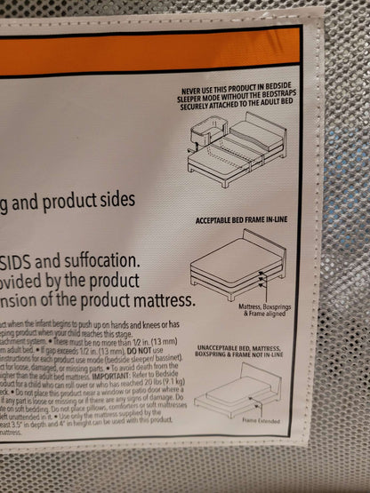 Skip Hop Cozy-Up 2 in 1 Bedside Sleeper and Bassinet