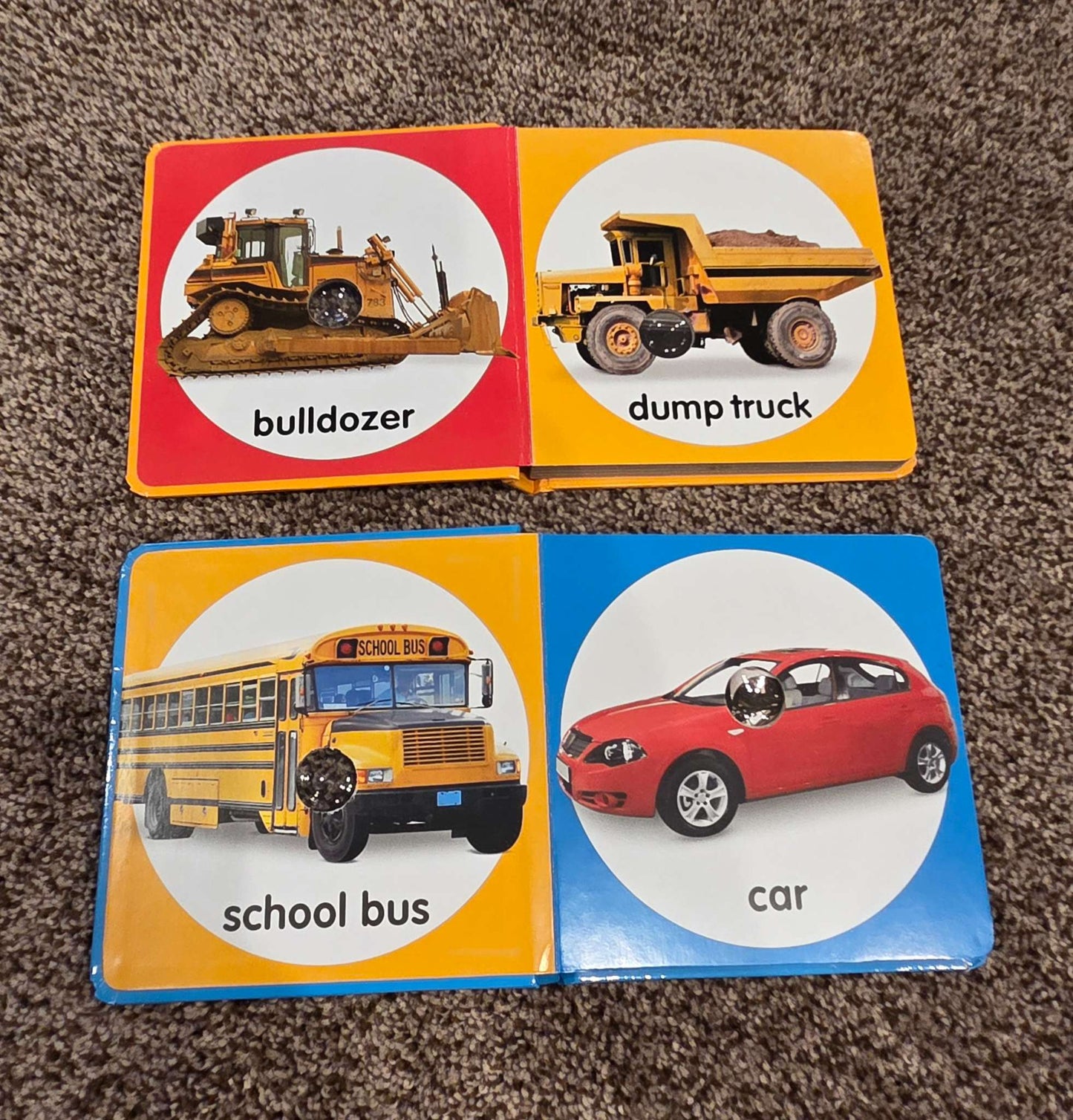 Poke-A-Dot Books, Set of 2 - Construction Vehicles and Things That Go