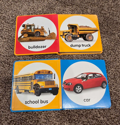 Poke-A-Dot Books, Set of 2 - Construction Vehicles and Things That Go