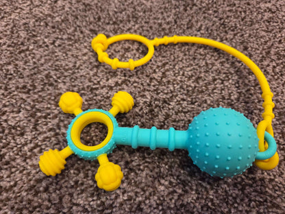 Mobi Gumlii Sensory Teether and Rattle plus Nuby Whale Teether