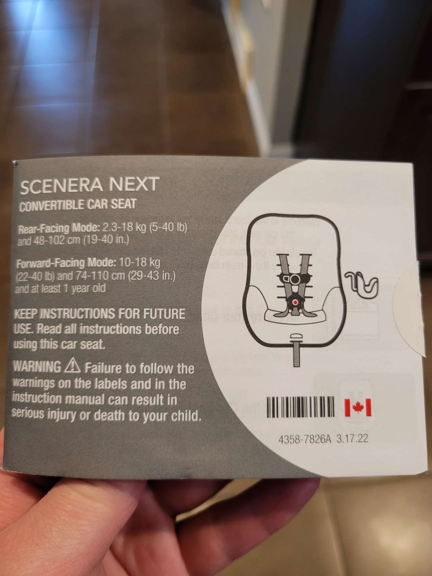 Cosco Scenera Next Convertible Car Seat