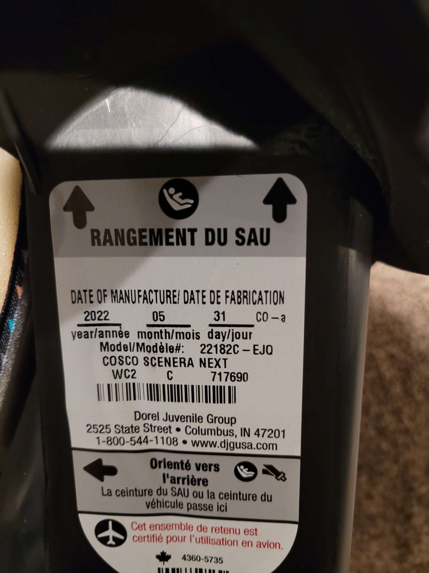Cosco Scenera Next Convertible Car Seat