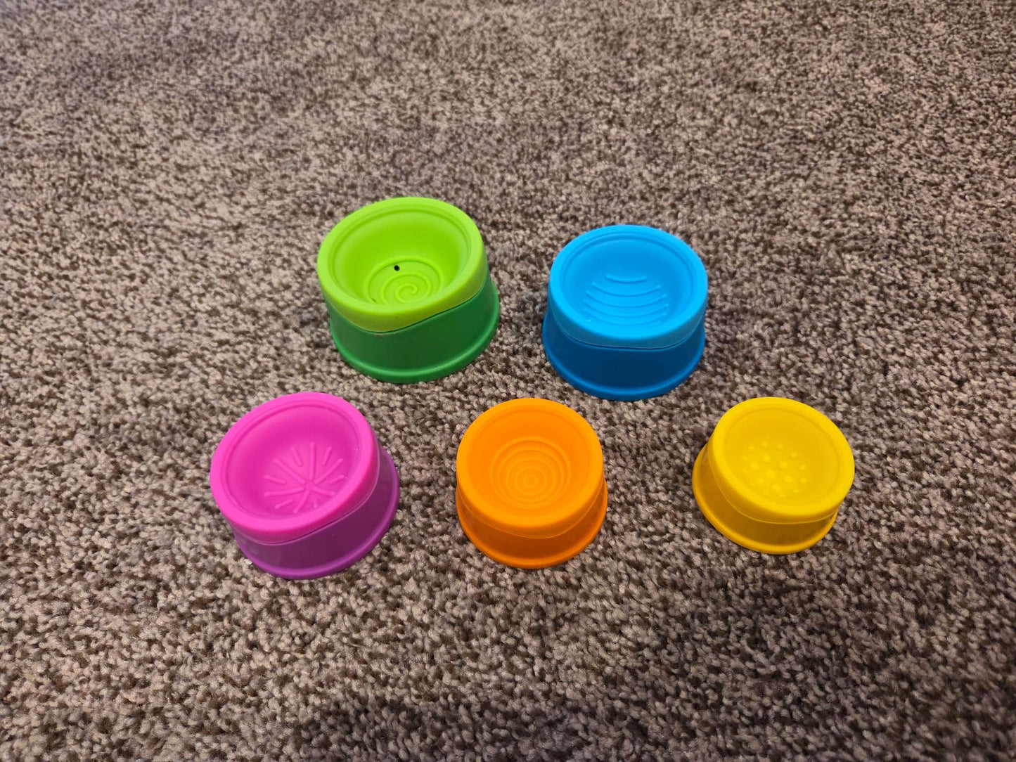 Textured Sensory Balls and Stacking Tower Cups