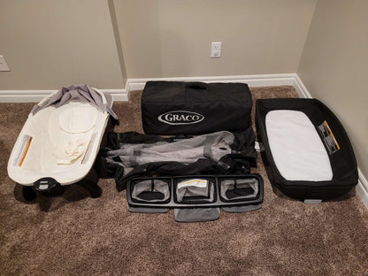 Graco Pack and Play Quick Connect Portable Lounger Deluxe