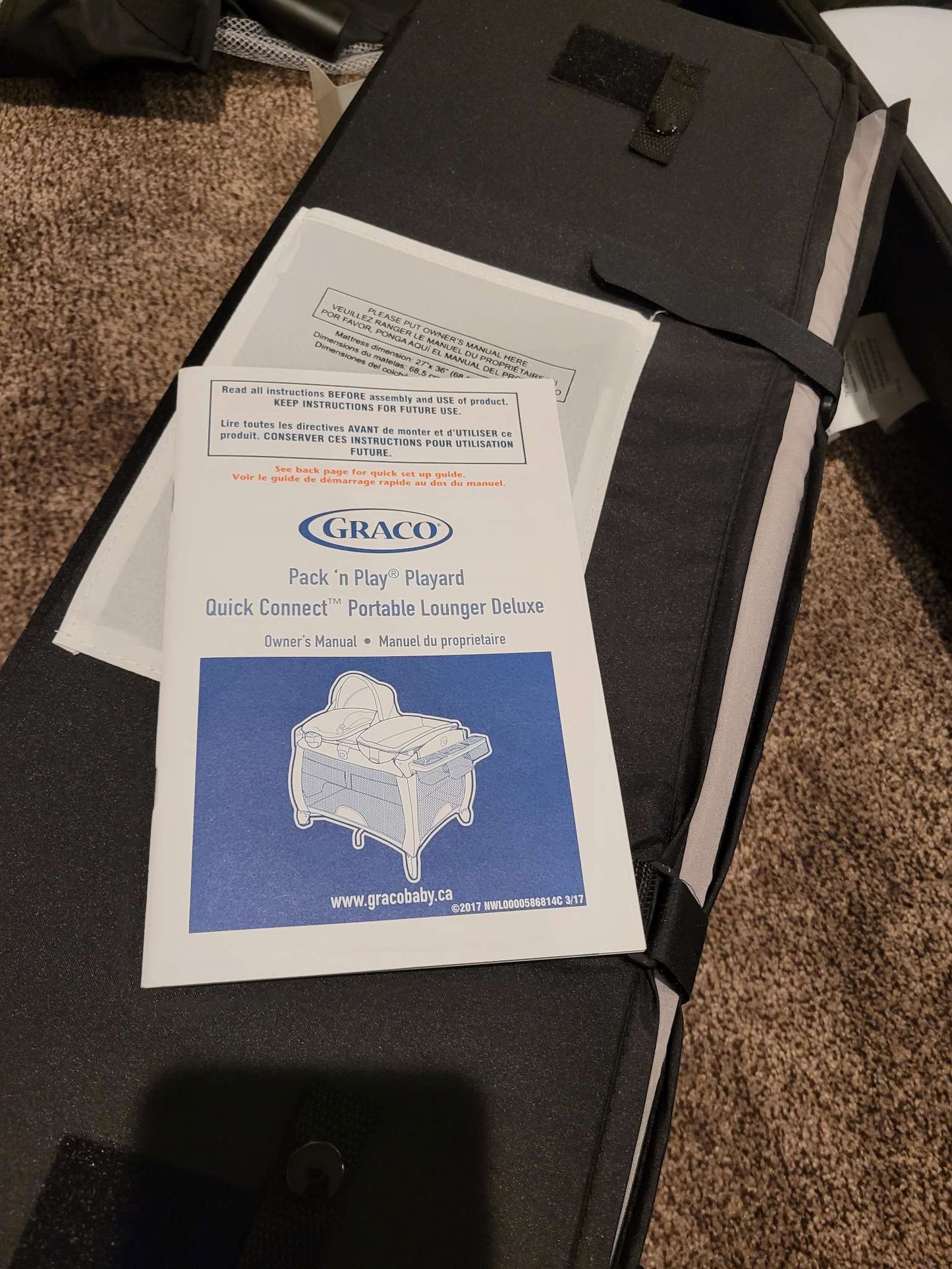 Graco Pack and Play Quick Connect Portable Lounger Deluxe