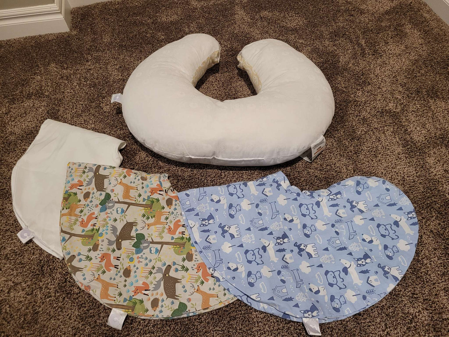 Boppy Nursing Pillow with Waterproof Cover and Pillow Cases