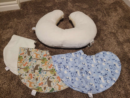 Boppy Nursing Pillow with Waterproof Cover and Pillow Cases