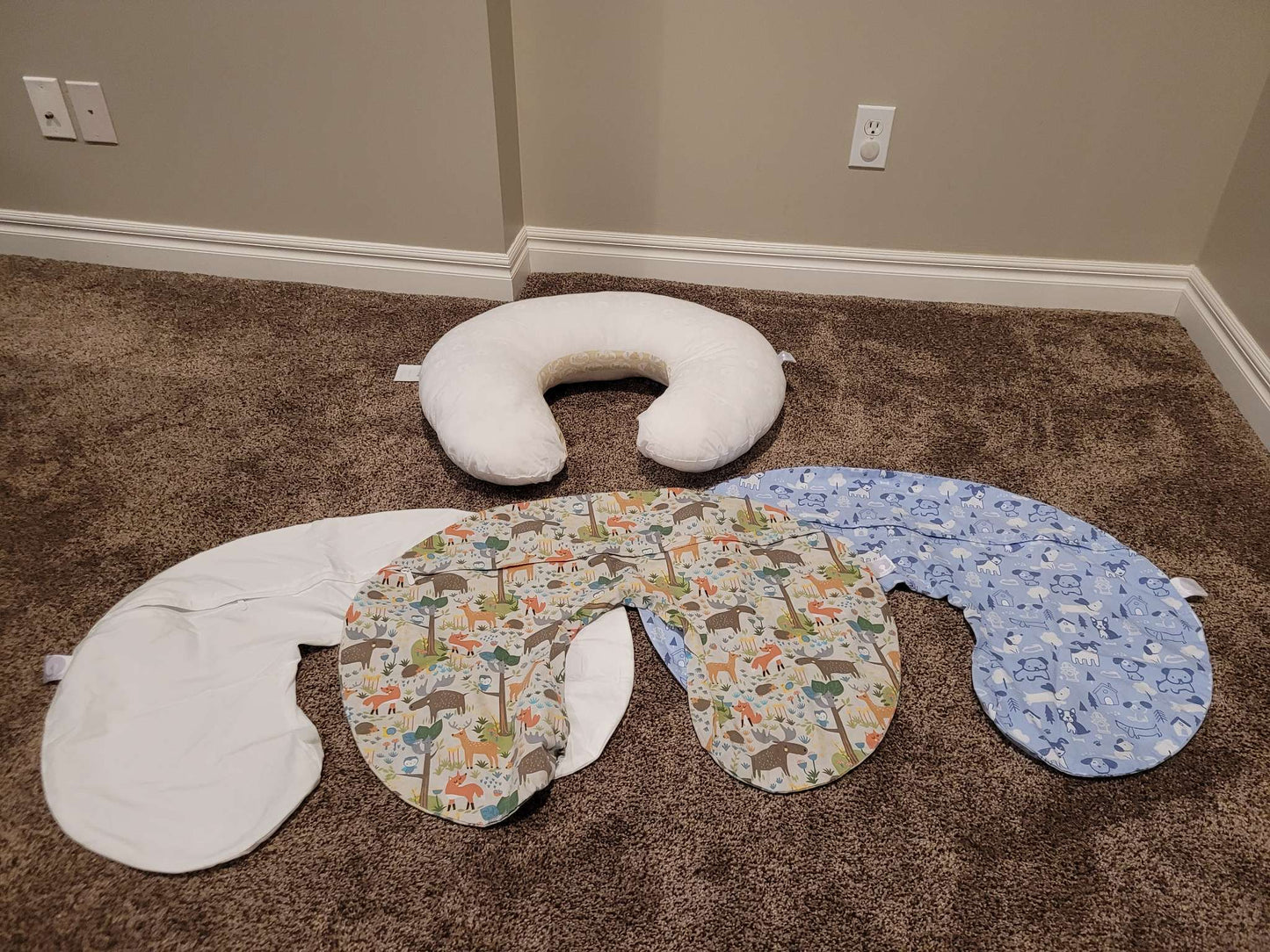 Boppy Nursing Pillow with Waterproof Cover and Pillow Cases