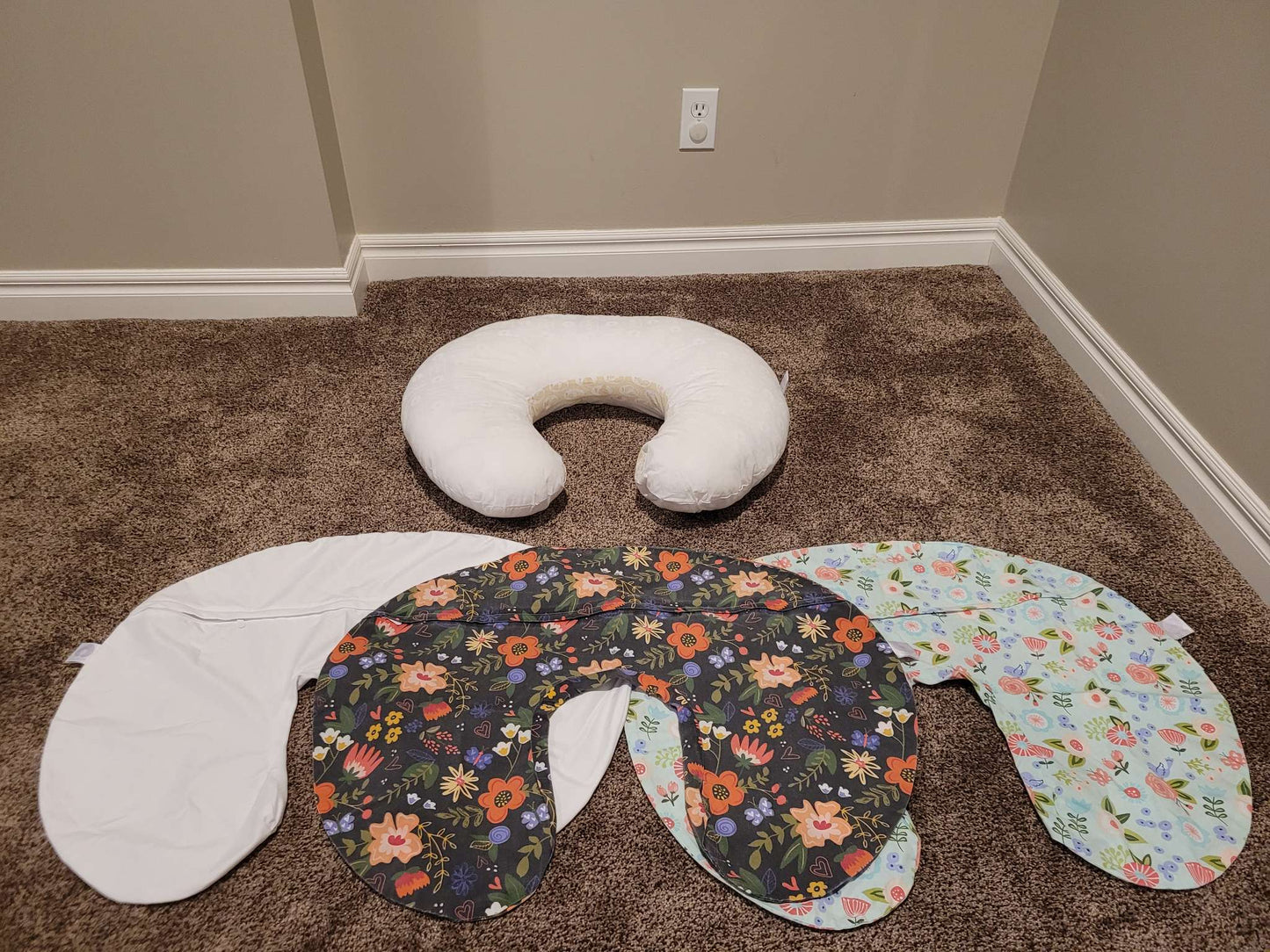 Boppy Nursing Pillow with Waterproof Cover and Pillow Cases