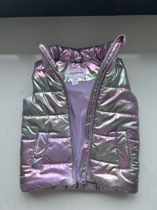 Puffer Vest, iridescent purple/green/pink , Joe Fresh, 4T, Kids 4/4T
