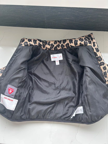 Jillian Harris , Cheetah Toddler Insulated puffer jacket, Joe Fresh, size 4, Kids 4/4T