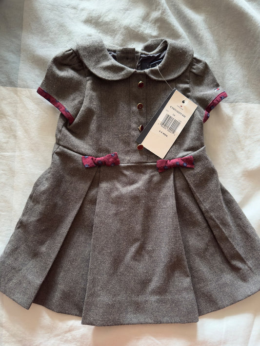 NWT Tommy Hilfiger Dress in Grey , Kids 9 Month (6-9M)