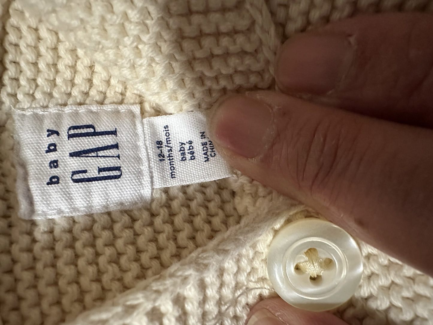 Gap Baby Bear cardigan and pants set, Kids 18 Month (12-18M)