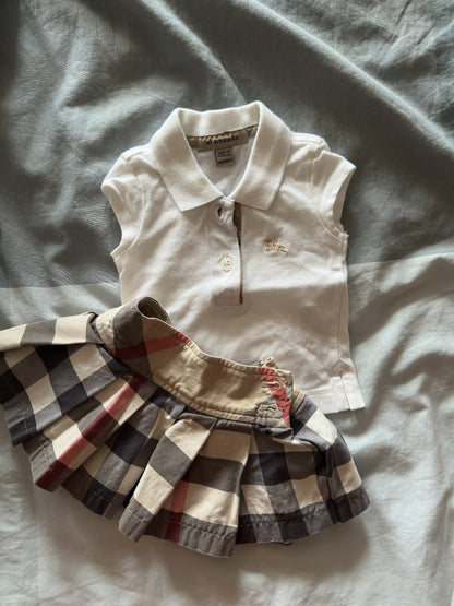 Burberry Girls 6mths old singlet/dress set , Kids 6 Month (3-6M)