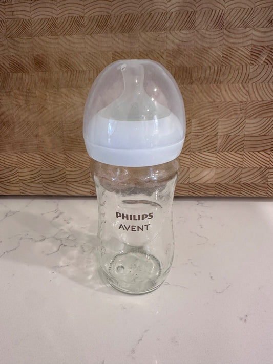 Philips Avent 8oz Glass Bottle, MSRP $13