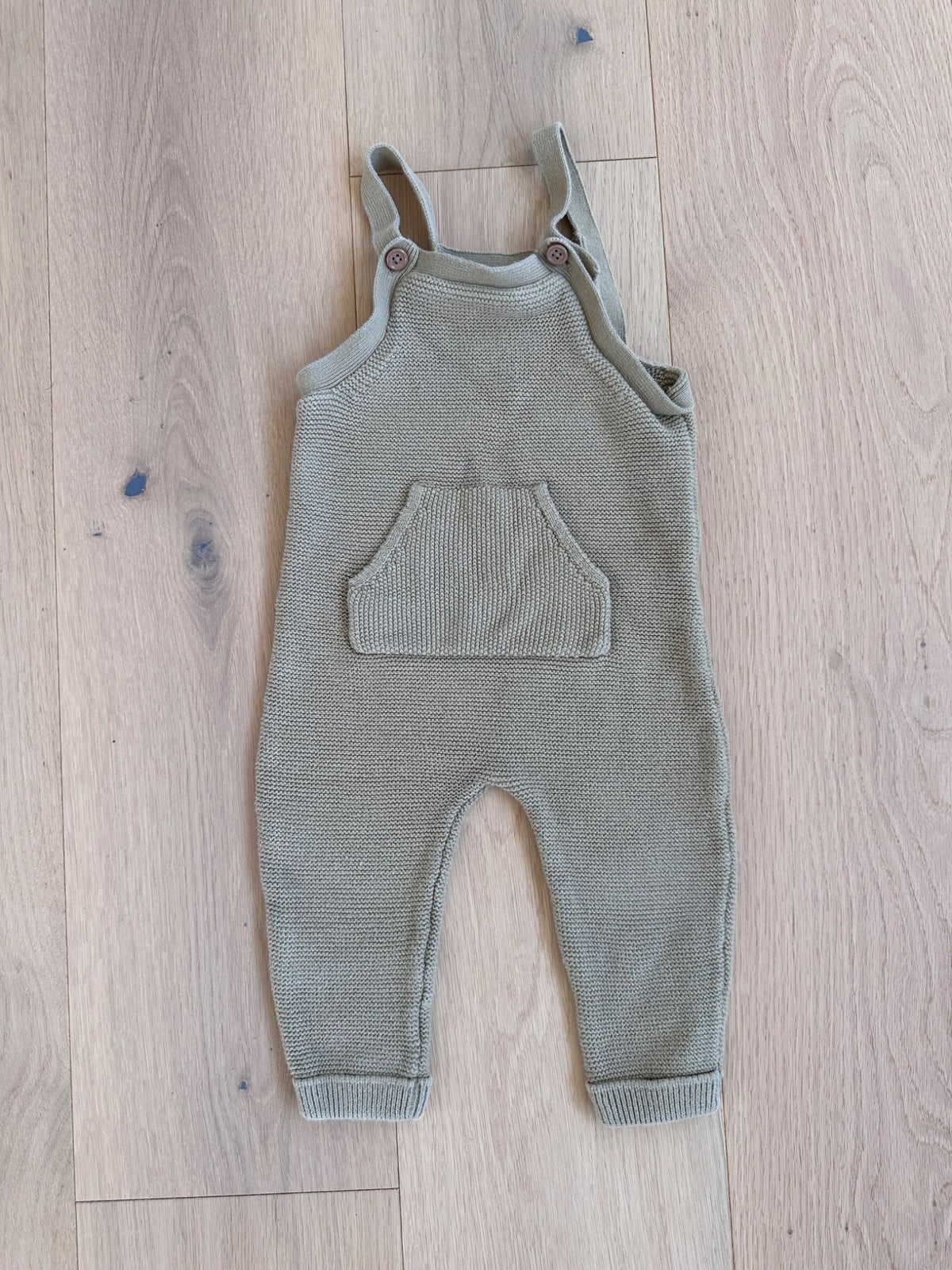 Tan Sweater Knit Overalls, Carter’s, 18M, Kids 18 Month (12-18M)