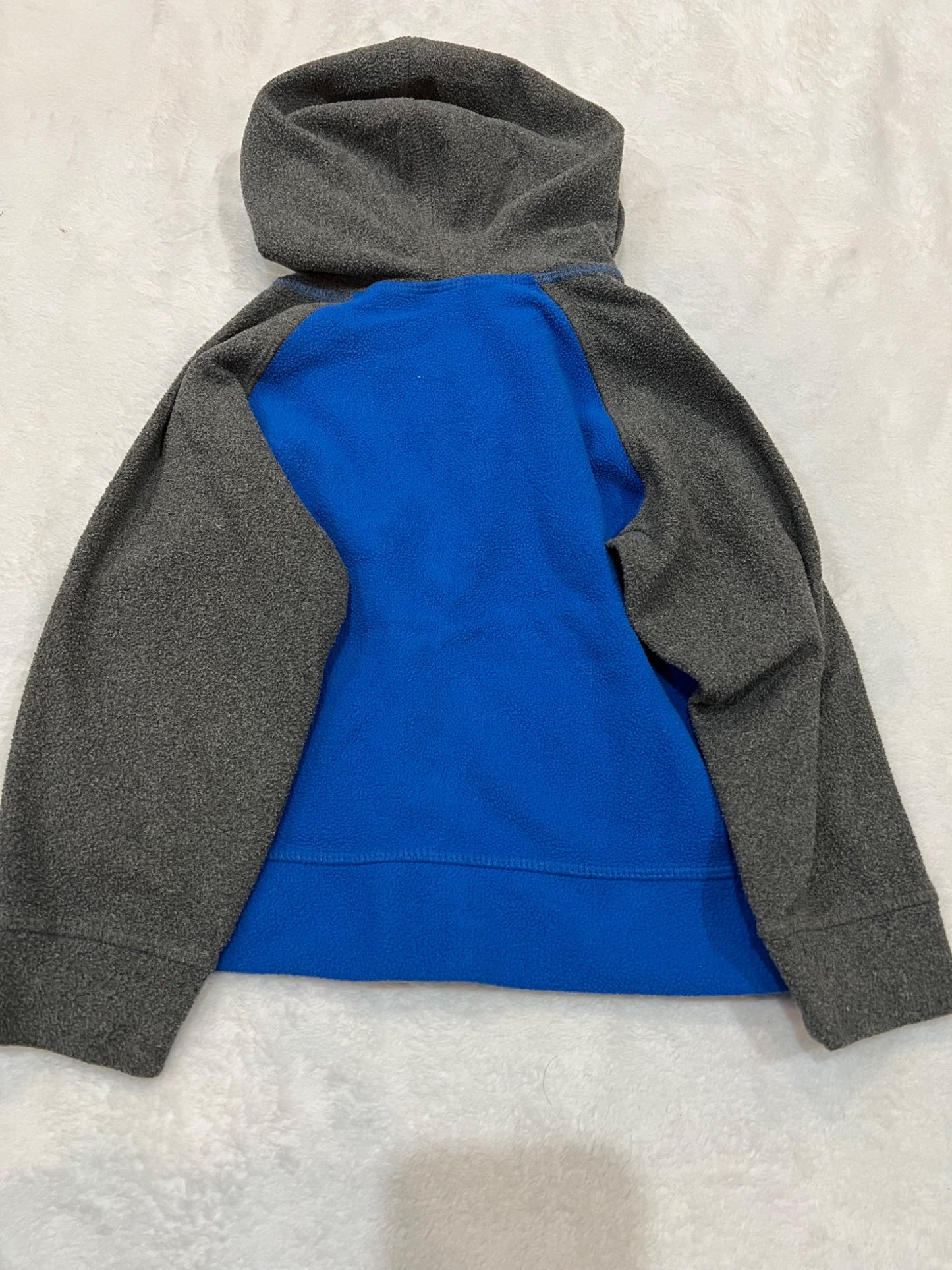 2T north face fleece hoodie- blue Grey , Kids 2T