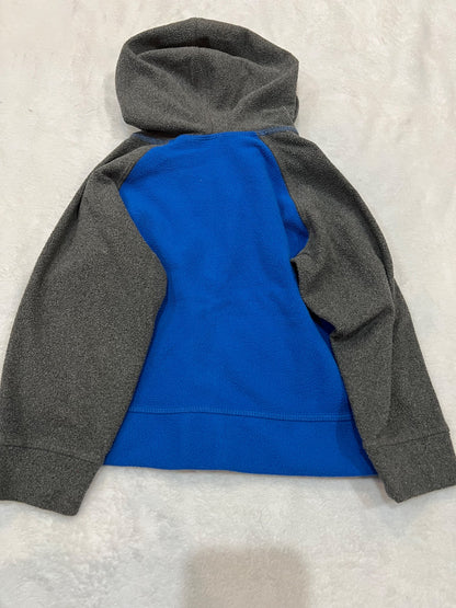2T north face fleece hoodie- blue Grey , Kids 2T