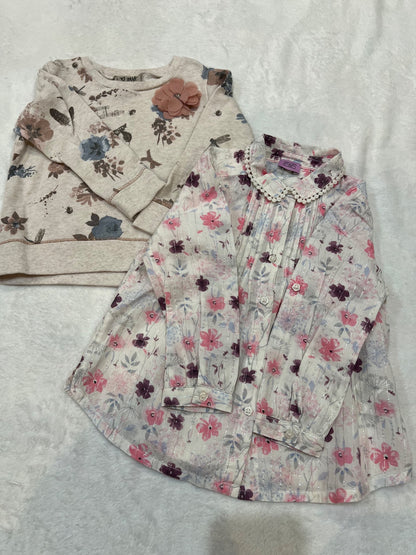 2/3T NEXT UK brand sweater & blouse , Kids 3T