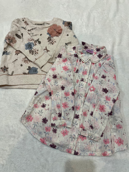 2/3T NEXT UK brand sweater & blouse , Kids 3T
