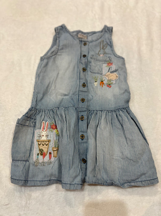 2/3T NEXT UK brand Jean dress , Kids 3T