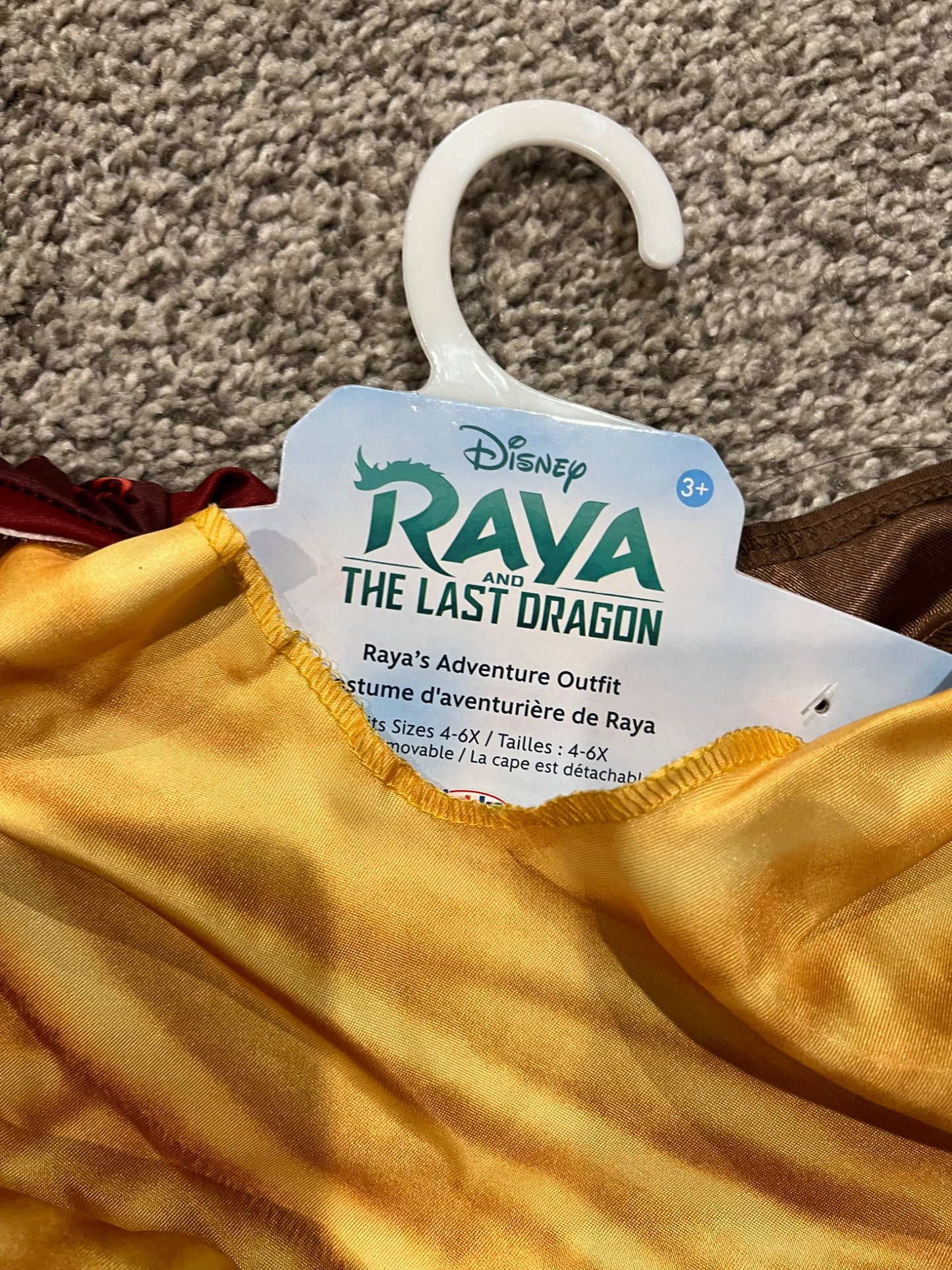 4-6x Disney Raya dress up costume- NEW, Kids 4/4T