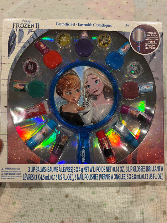 Disney Frozen nail polish, lip balm & mirror set- NEW