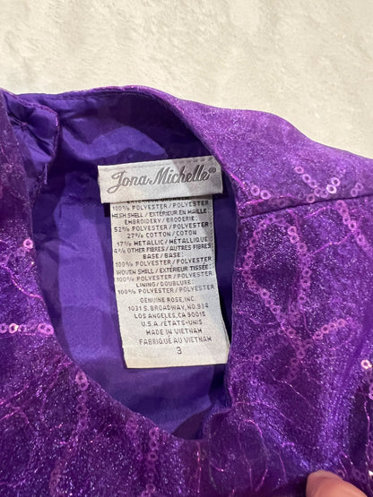 3T Joan michelle purple dress, Kids 3T
